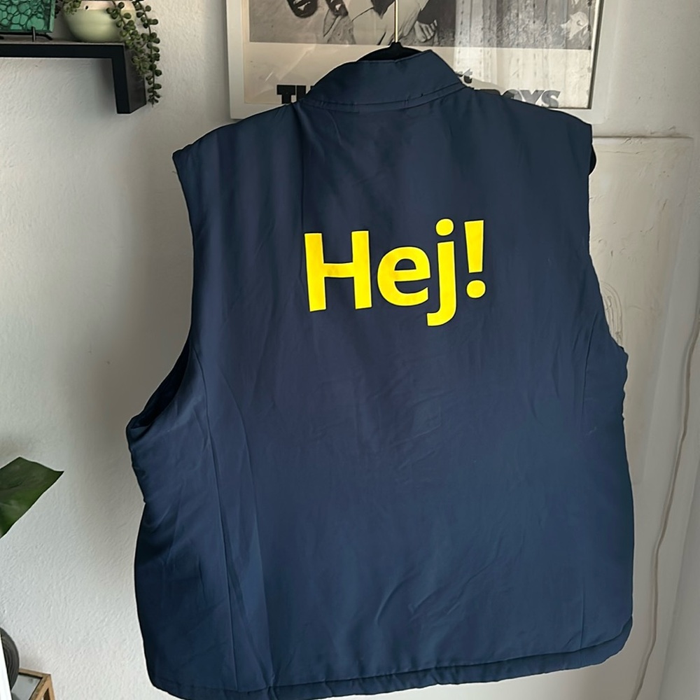 Ikea "Hej!" (hey) Full Zip Vest